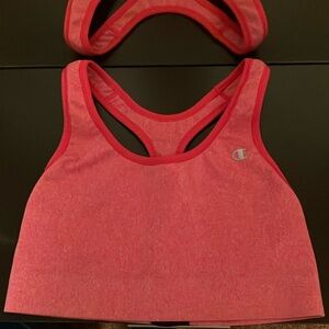 Champion sports bra red